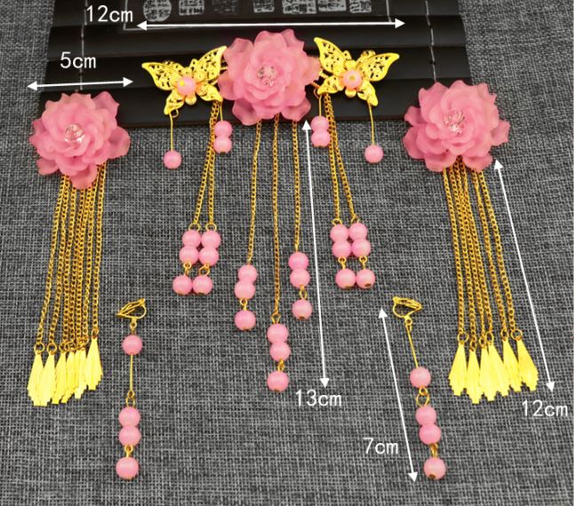 เครื่องประดับผมปิ่นปักผมเด็กผู้หญิงจีนโบราณ (แบบ AC) 儿童古装头饰(AC) Ancient Chinese Girls' Hairpin & Headdress (Type AC)