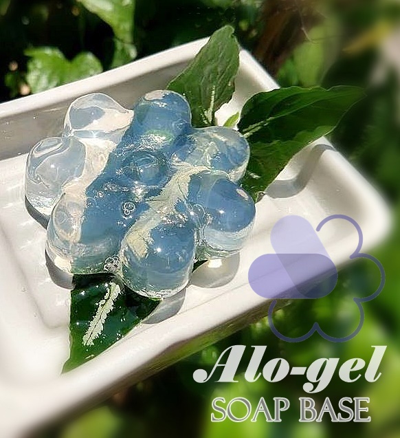 Transparent soap base (Aloe-gel soap base) เบสสบู่ใสผสมเจลว่านหางจรเข้ /Sulfate free / Paraben free/Whipping Foam