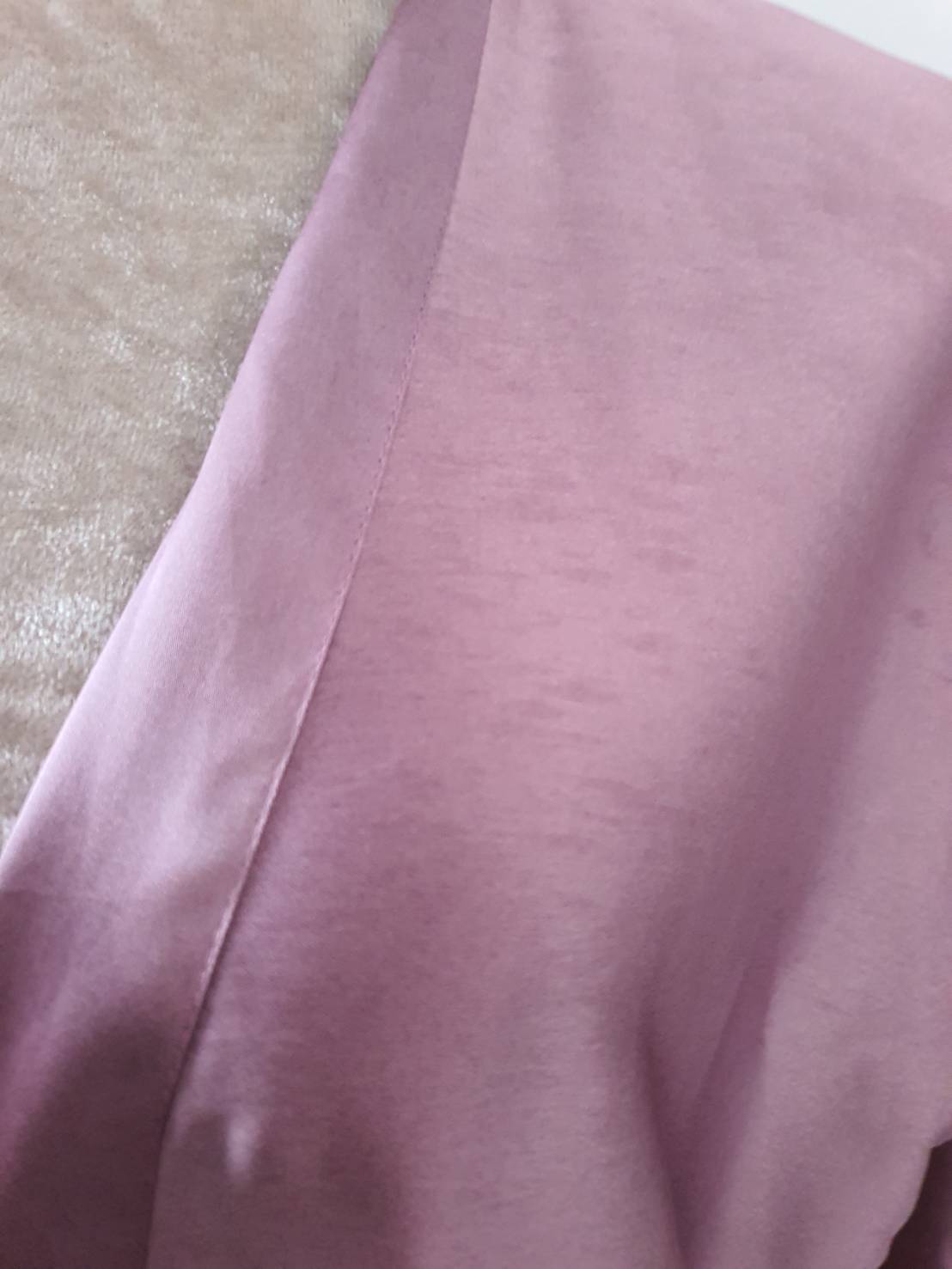 FF06641 เสื้อคลุมชุดนอน สีม่วง มือสอง อก 42 นิ้ว