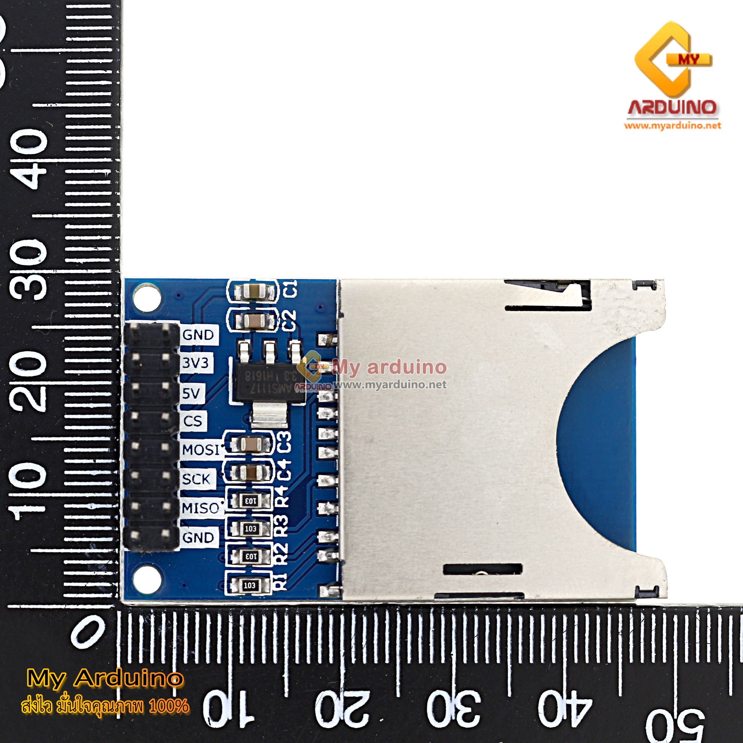 SD Card Module - ขาย Arduino อุปกรณ์ Arduino คุณภาพดี ราคาถูก ส่งไว ส่งฟรี