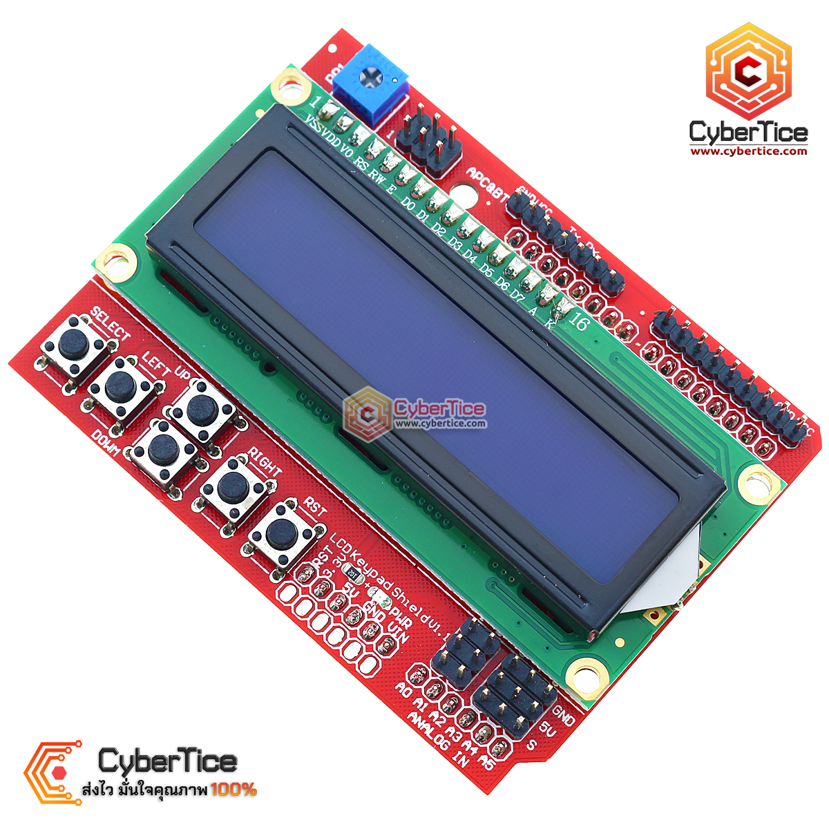 1602 LCD Keypad Shield V2.0 LCD Expansion Board for Arduino - ขาย ...
