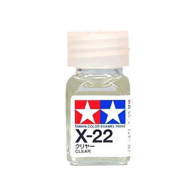 สีทาโมเดล สูตรน้ำมัน สีอีนาเมล สีเพ้นฟิกเกอร์ ทามิย่า Tamiya Enamel X-22 Clear (10 ml)