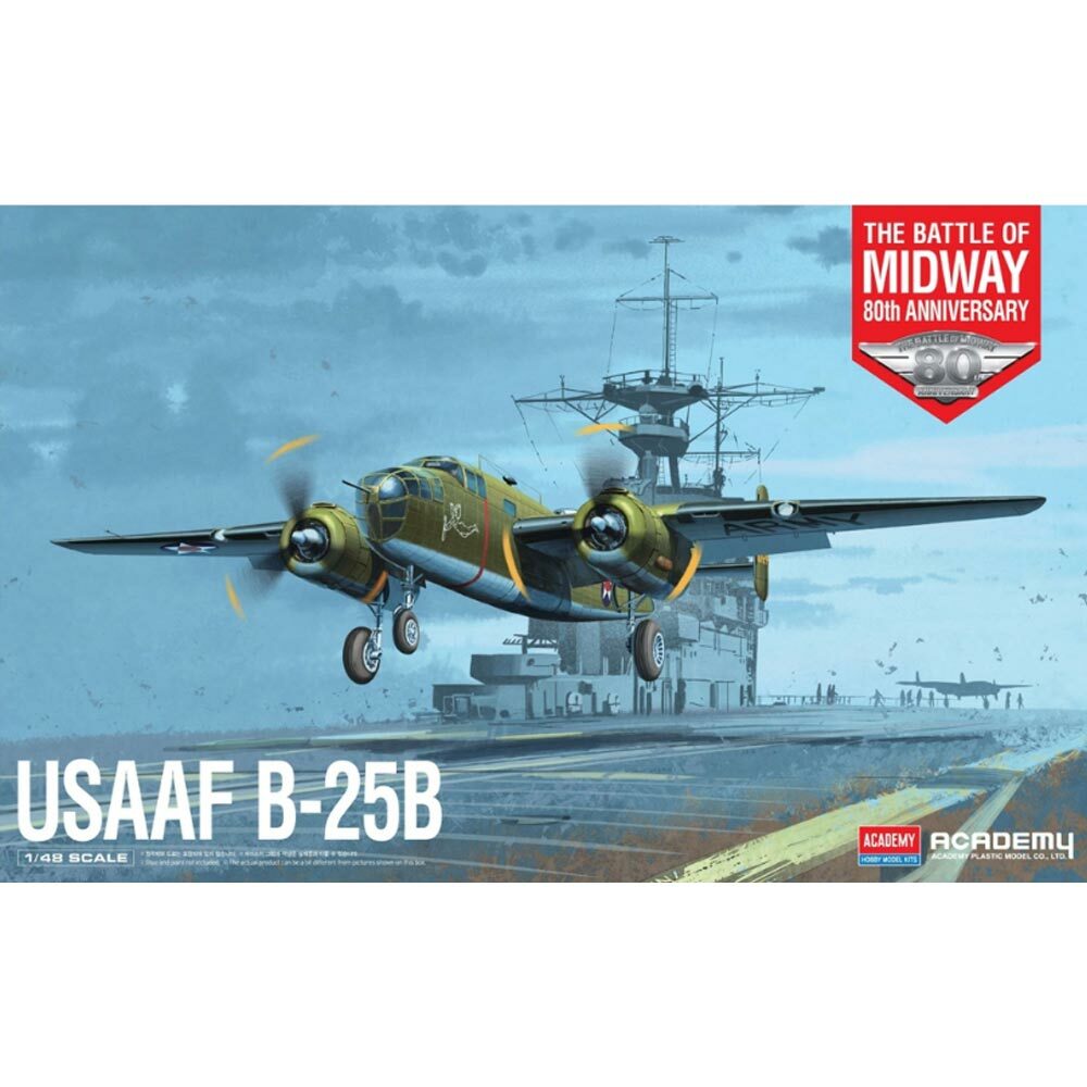 โมเดลเครื่องบิน Academy ขนาด 1/48 AC12336 USAAF B-25B DOOLITTLE RAID
