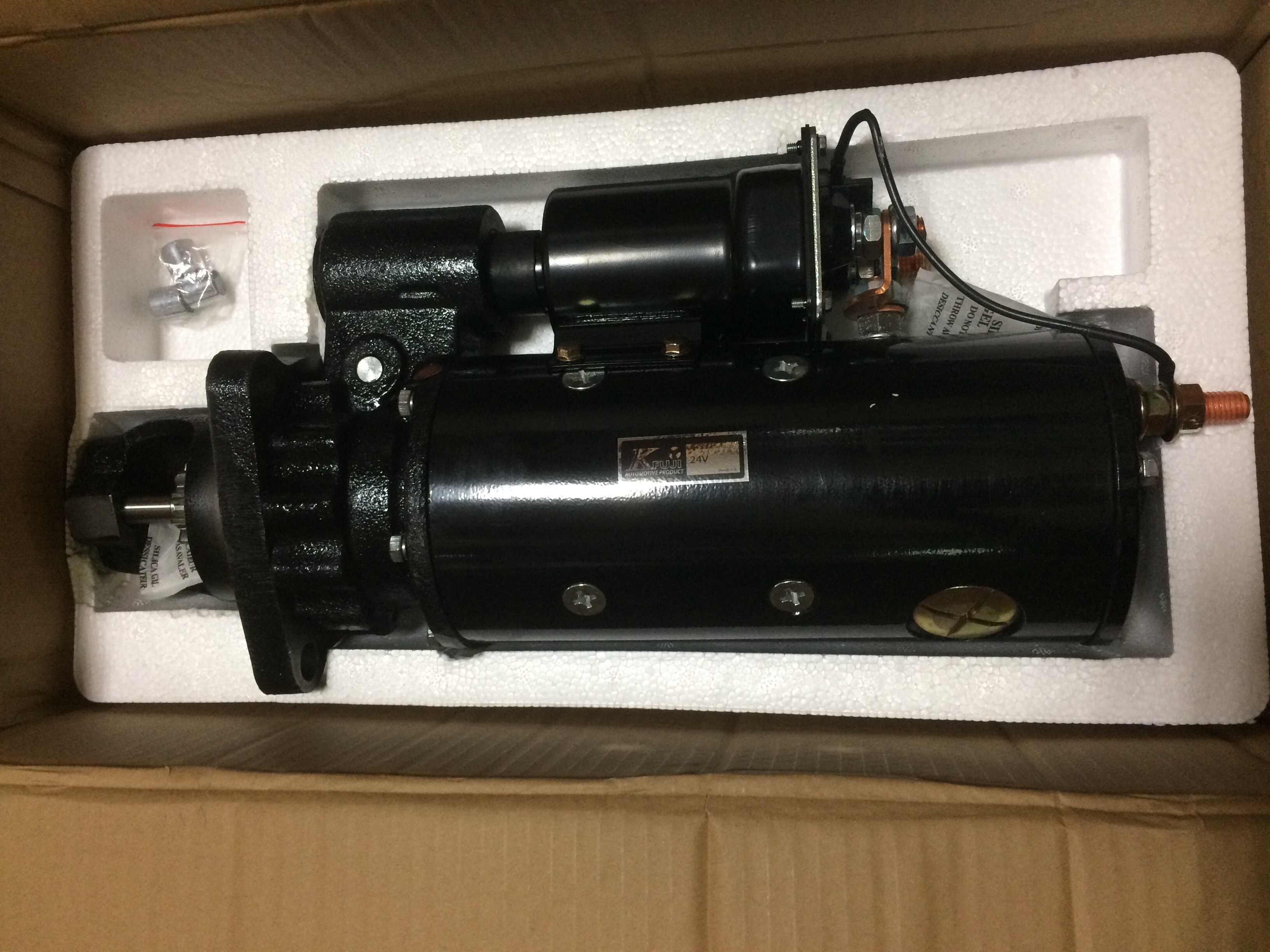 มอเตอร์สตาร์ท CAT 920 24V 12 ฟัน 11ฟัน หน้าแปลนรู 126 mm DELCO 40MT