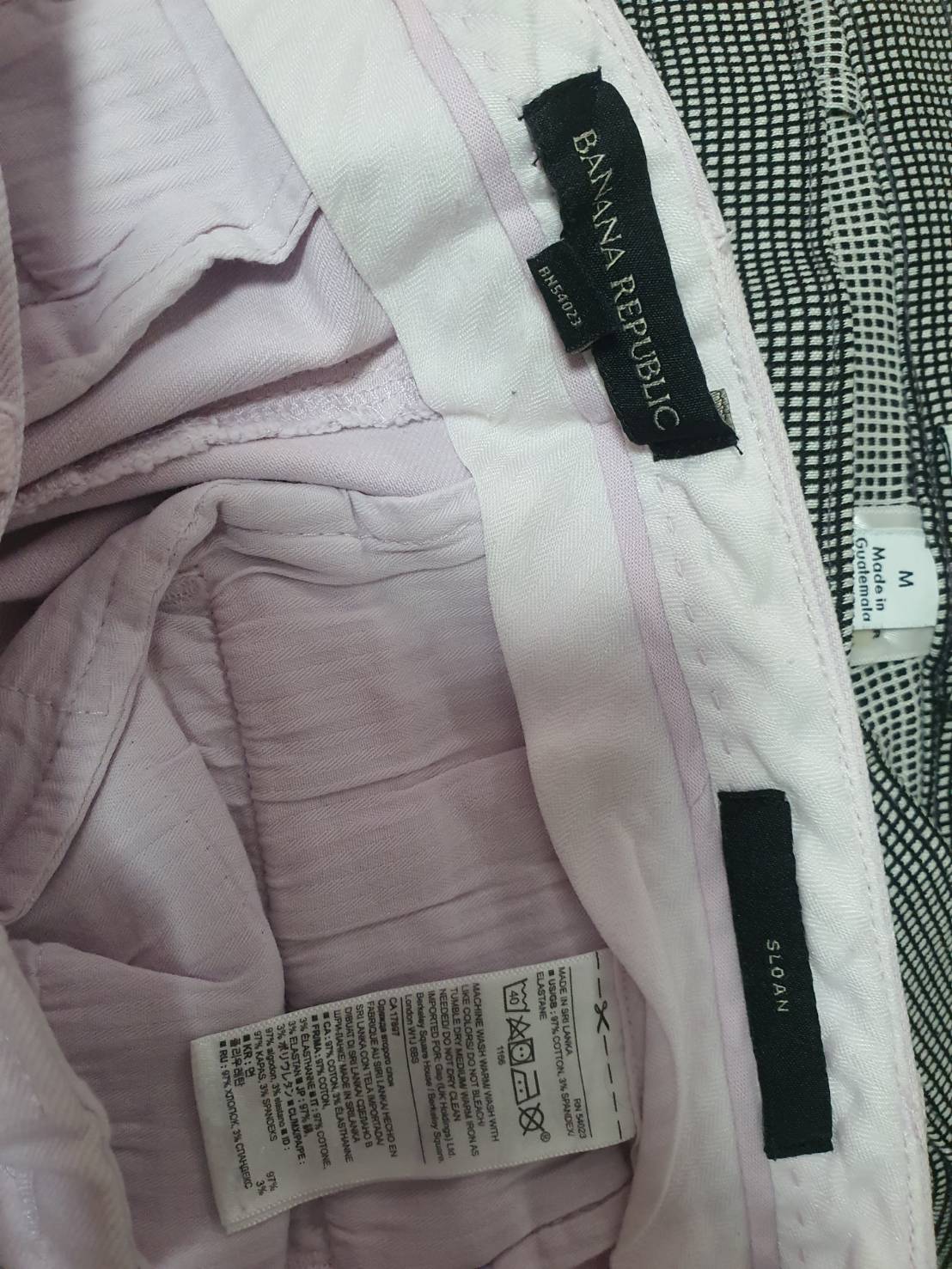 FF06293 กางเกงยีนส์มือสอง สีม่วงอ่อน BANANA REPUBLIC เอว 30-31 นิ้ว