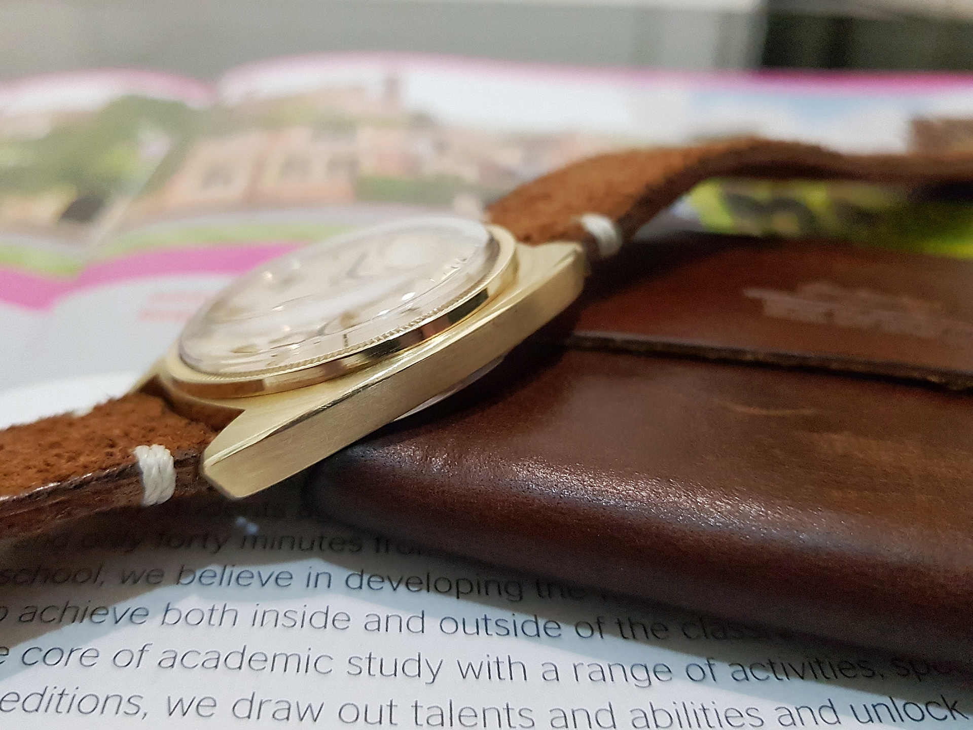 Omega Constaillation Gold Cap cal.564 นาฬิกาข้อมือ Vintage Omega หอดูดาว ขอบหยัก ทองหุ้ม ขนาด 35mm สำเนา