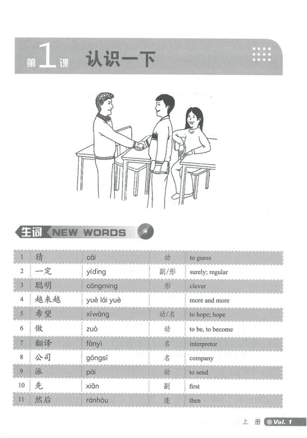 แบบเรียนภาษาจีน Short-term Spoken Chinese- Elementary Level 1+QR 汉语口语速成(基础篇)(上册)(第三版)+QR