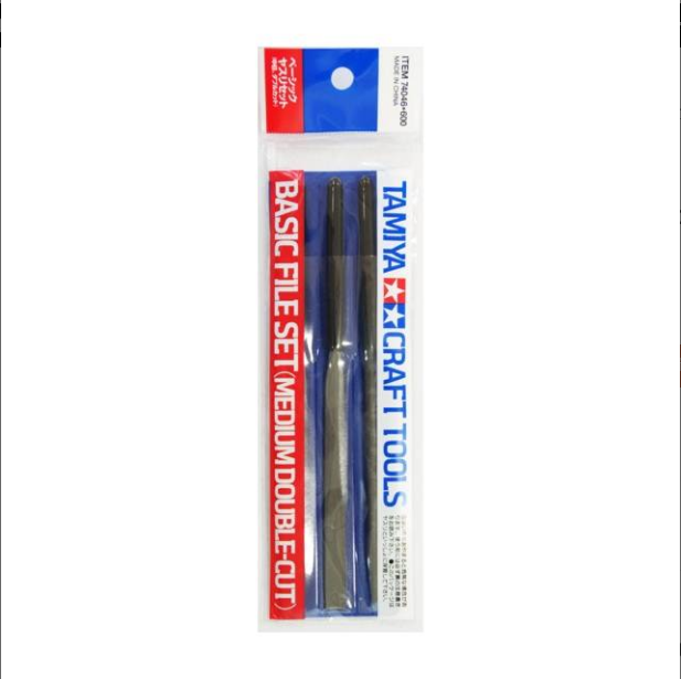 TA74046 Tamiya Basic File Set Medium Double Cut ชุดตะไบหยาบ