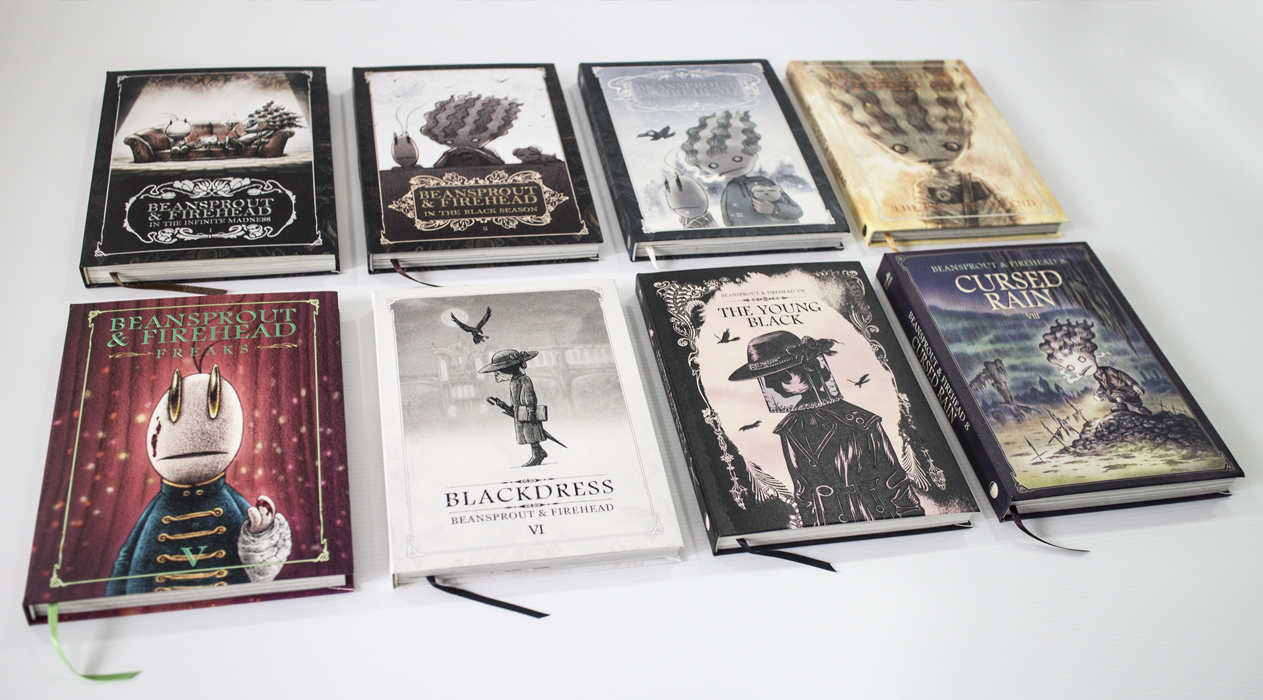 Beansprout & Firehead VII - THE YOUNG BLACK - ถั่วงอกและหัวไฟเล่ม 7 - เรื่องราวของสตรีชุดดำกับความทรงจำจากเงามืด (ปกกึ่งแข็ง)