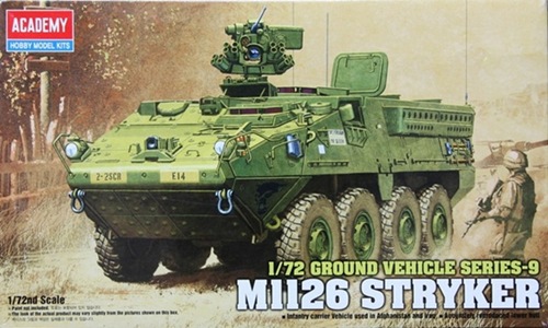 โมเดลรถถัง Academy ขนาด 1/72 AC13411 Ground Vehicle Series - 9 M1126 Stryker