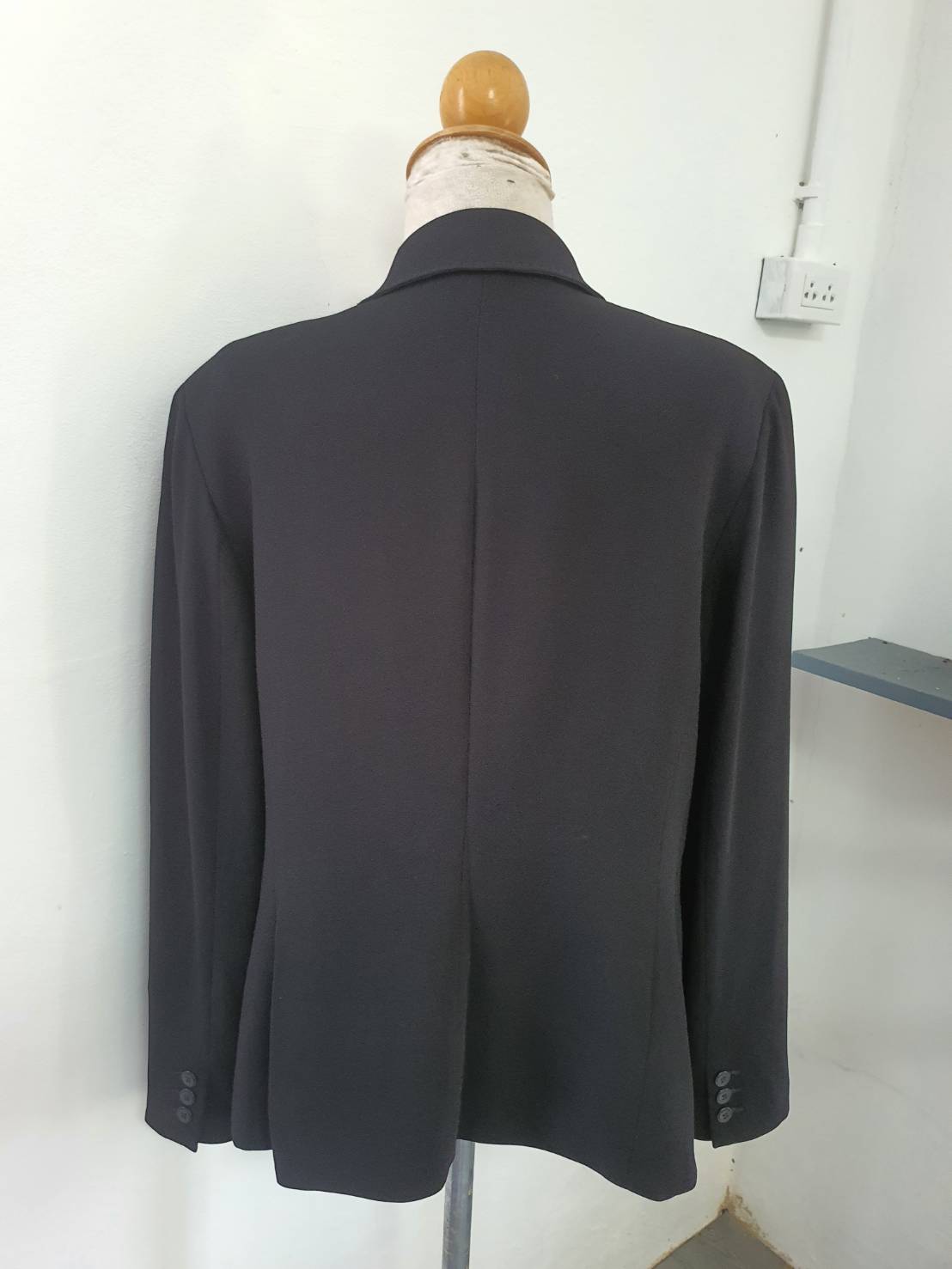 FF06029 เสื้อสูทหญิง สีดำมือสอง แบรนด์ Alfani อก 44 นิ้ว