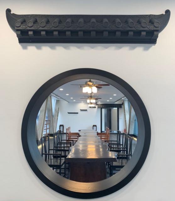 หลังคากระเบื้อง แบบจีน แบบเกาหลี แบบญี่ปุ่น ทำจากพีวีซีสำหรับตกแต่งสถานที่ต่างๆ 客厅瓦片造型墙壁装饰品创意瓦片装饰 Chinese Korean Japanese Tile Decoration Creative Tile Decoration