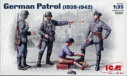 โมเดลฟิกเกอร์ ICM ขนาด 1/35 ICM35561 German Patrol (1939-1942) (4 figures - 1 officer, 2 soldiers, 1 civilian)