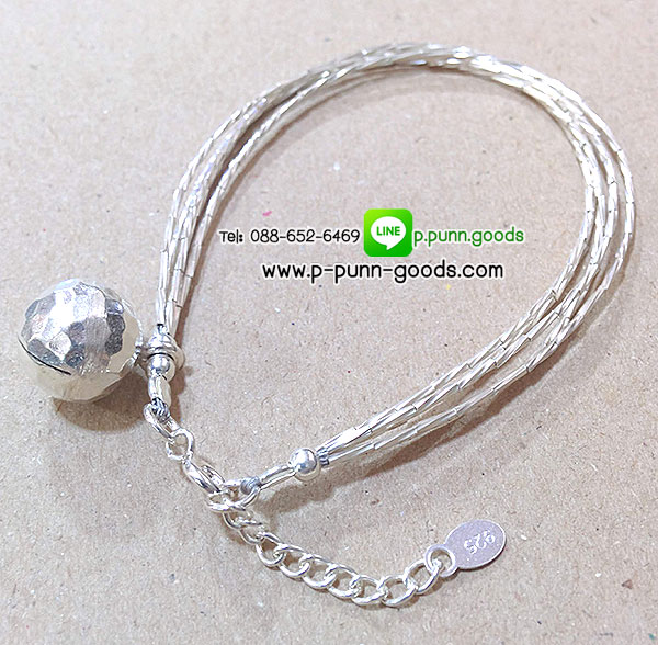 สร้อยข้อมือเงินแท้ 18 ซม.