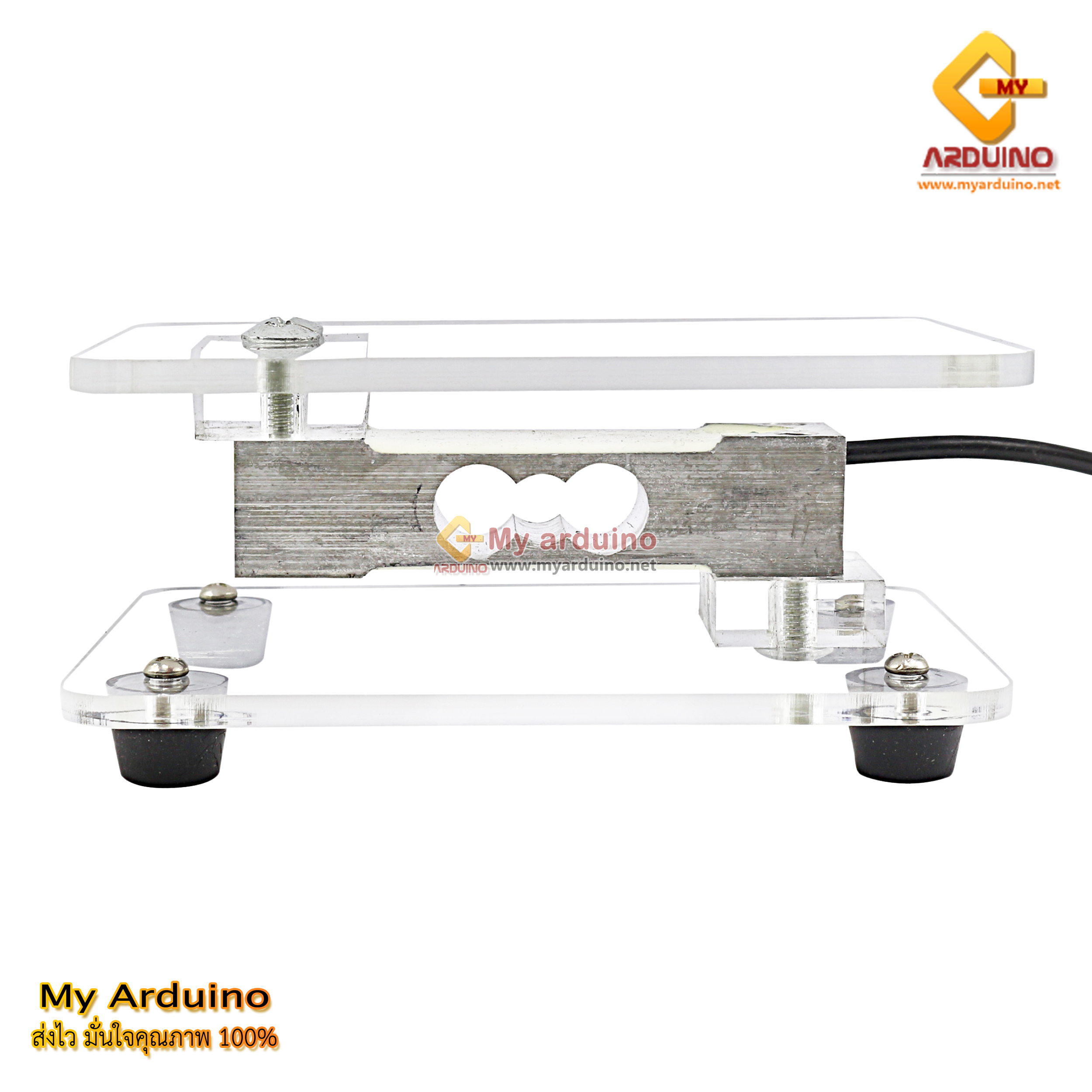 ชุดเซ็นเซอร์วัดน้ำหนัก สี่เหลี่ยม Load cell Arduino Load cell 20kg ...