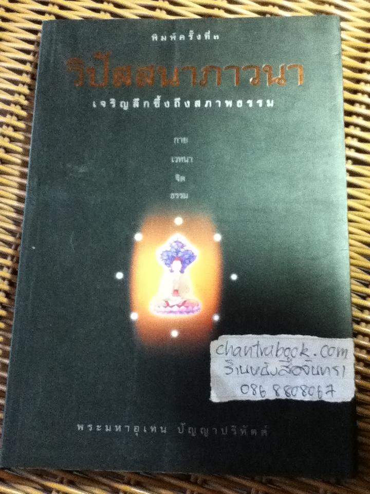 วิปัสสนาภาวนา เจริญลึกซื้งถึงสภาพธรรม/ พระมหาอุเทน ปัญญาปริทัตต์