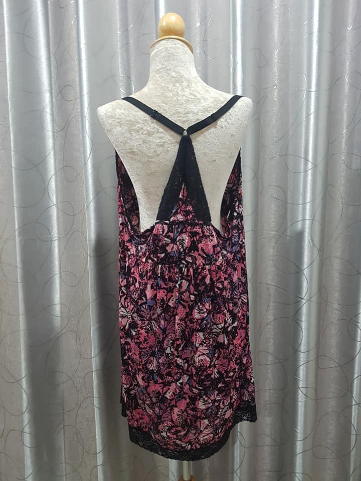 FF01574 เดรสสาวอวบ มือสอง อก 46-60 นิ้ว