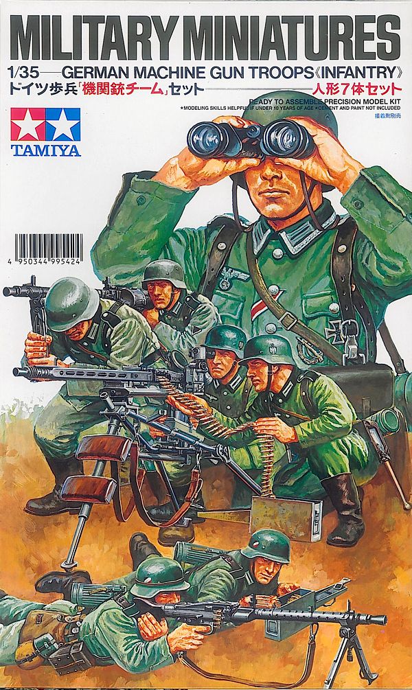 โมเดลฟิกเกอร์ทหาร Tamiya ขนาด 1/35 TA35038 Ger. Machine G. Troops
