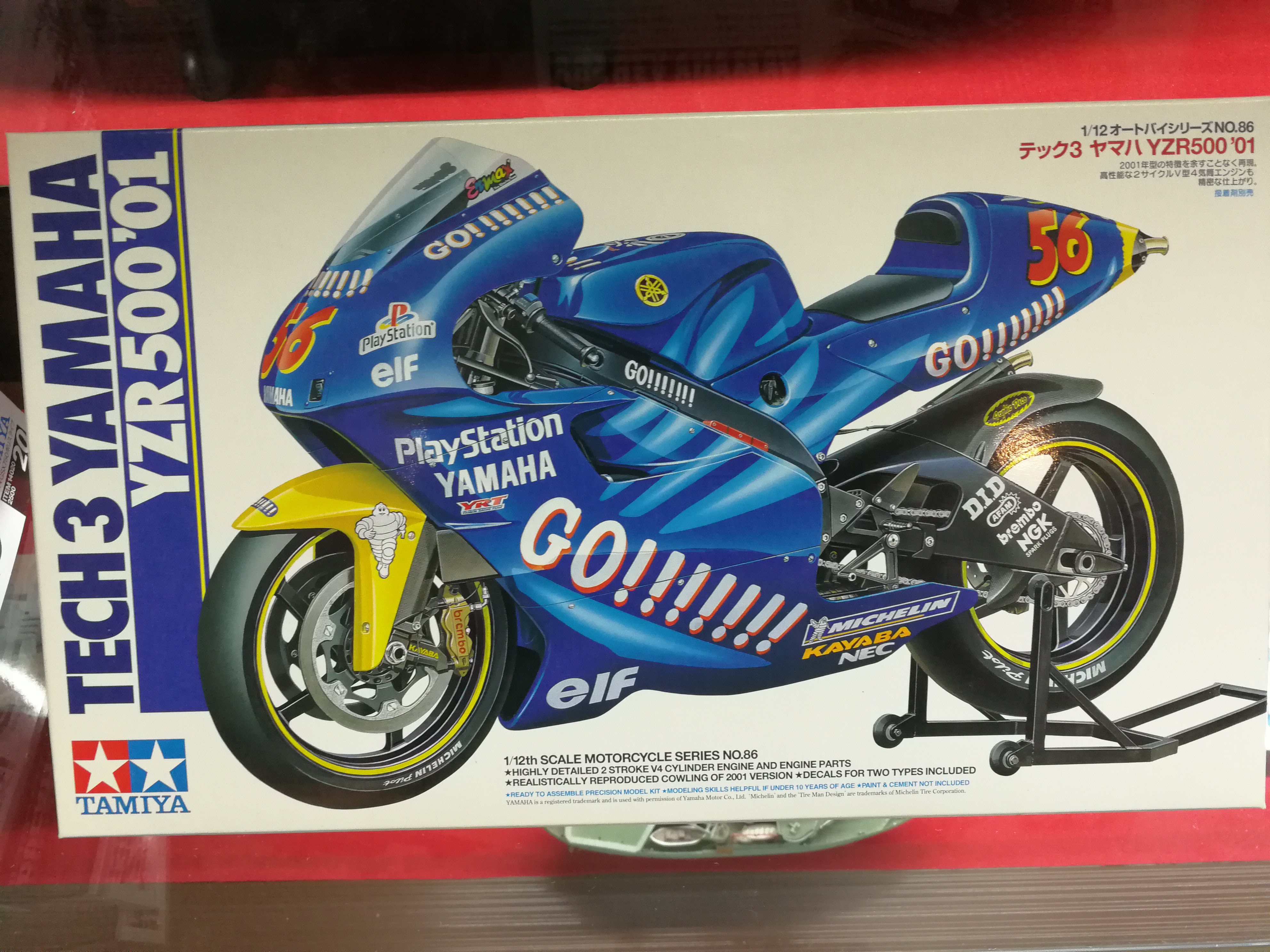 โมเดลมอเตอร์ไซด์ทามิย่า ขนาด 1/12 Tamiya TA14086 Tech3 Yamaha YZR500'01