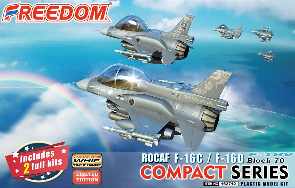 (Preorder) Freedom Model Kit Eggs Plane FDM162712 ROCAF F-16C& D BLOCK 70 F-16V "VIPER" (Compact Series) โมเดลเครื่องบินไข่