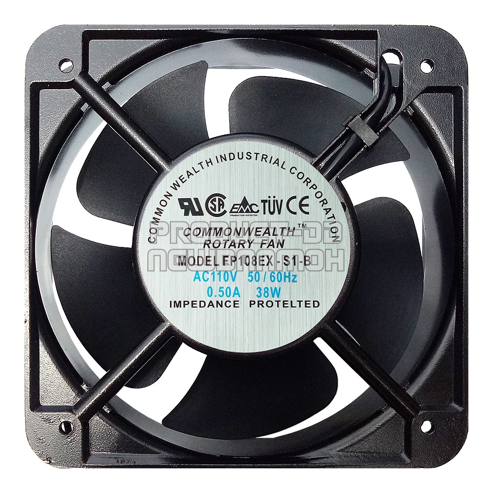 พัดลมระบายความร้อน AC 110V 15050HBL บอลแบริ่ง Ball Bearing ขนาด 6 นิ้ว (15x15x5 ซม.)