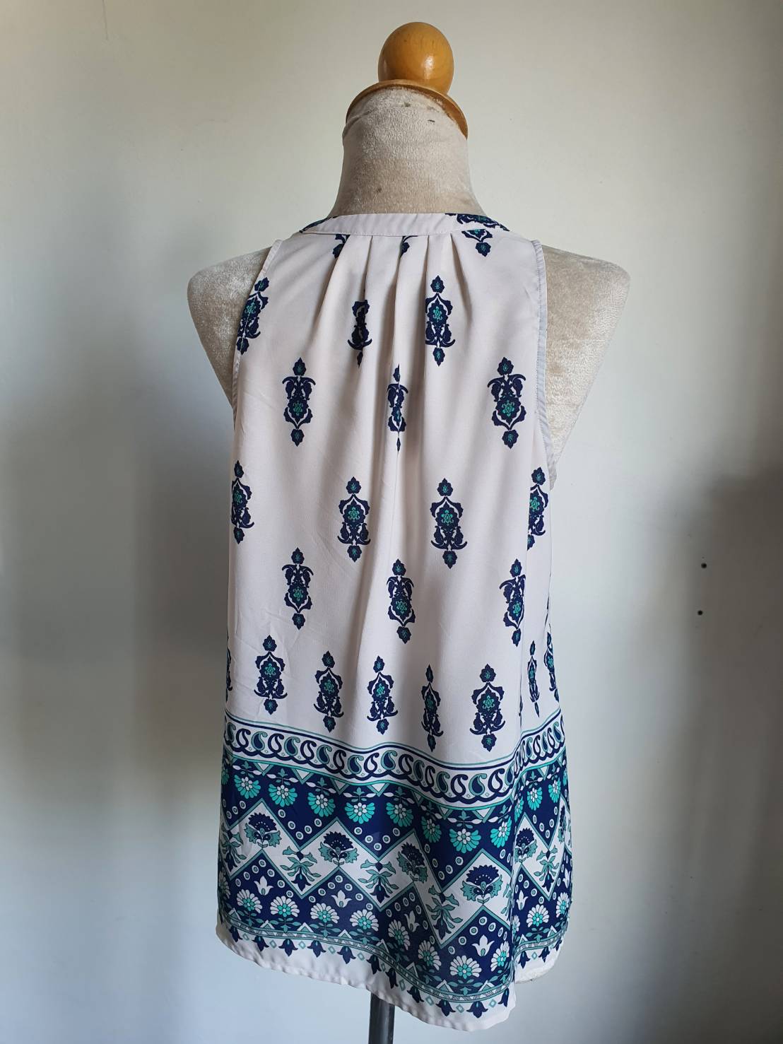 FF05322 เสื้อผ้ามือสอง ชีฟอง แบรนดื alice blue อก 36 นิ้ว