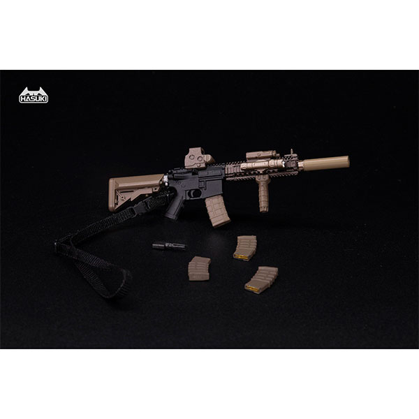 WM-04A Assault Rifle Set Black Gold 1/12 Action Figure Complete Model Option Part(Pre-order)