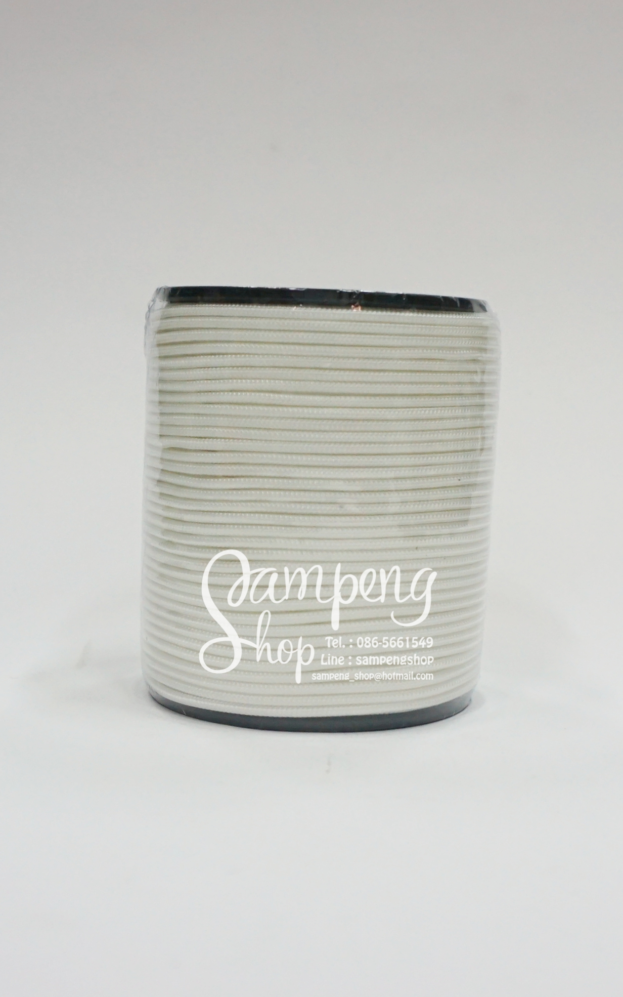 เชือกร่มมีไส้ #3.0 สีขาว