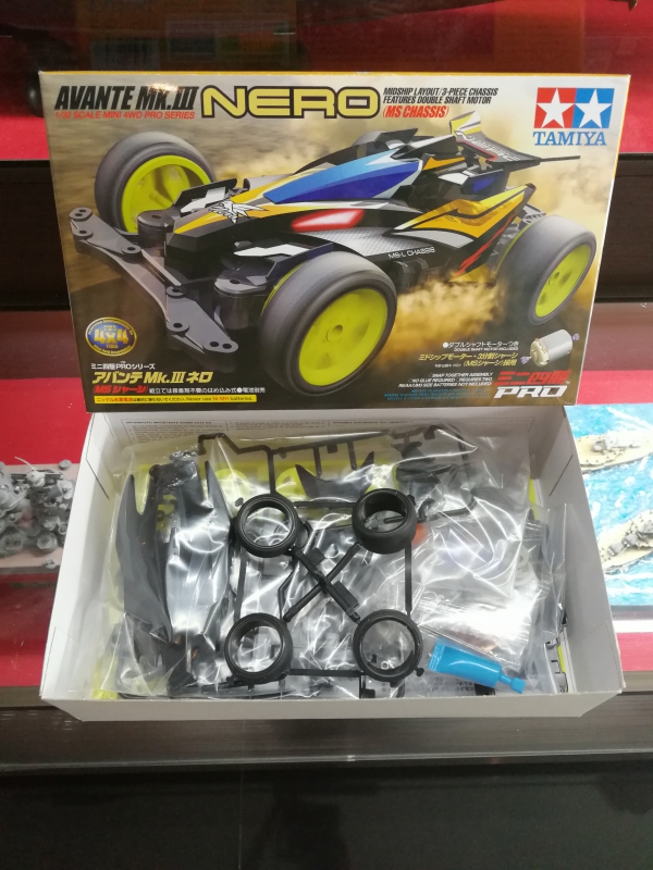 รถมินิ 4WD ทามิย่า ขนาด 1/32 Tamiya Mini 4WD TA18627 Pro Avante Mk.III Nero (MS Chassis)