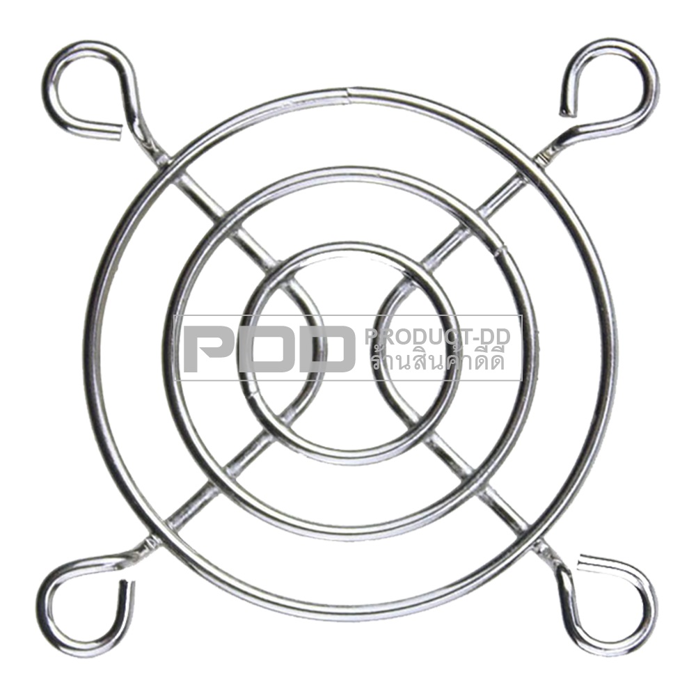 (แพค 10 ชิ้น) ตะแกรงพัดลมเหล็กชุบ สำหรับพัดลมแบบเหลี่ยม 2 นิ้ว 5x5 ซม.