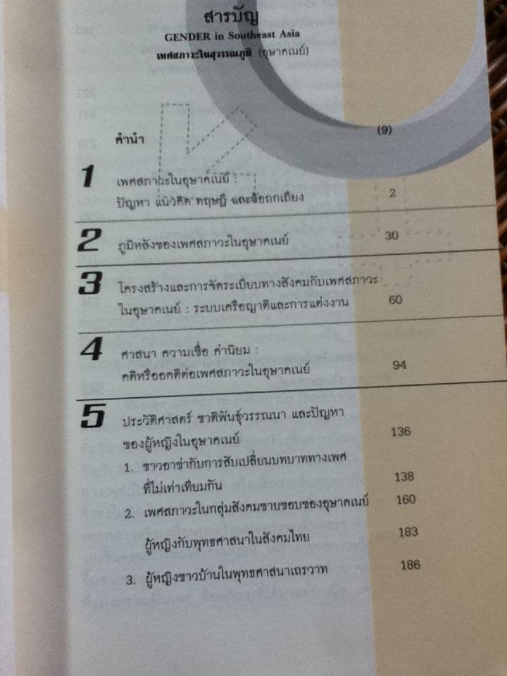 เพศสภาวะในสุวรรณภูมิ(อุษาคเนย์)/ รศ.ปรานี วงษ์เทศ