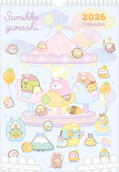 CD40001 Sumikko Gurashi Hanging Wall Calendar (B4)(Released)