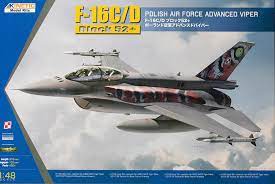 โมเดลเครื่องบินรบ Kinetic Model 1/48 KI-K48076 F-16C/D POLISH TIGER MEET 2013/2014