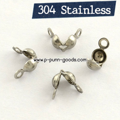 ตัวปิดปมสแตนเลส 8x4 มม. (304 Stainless Steel)