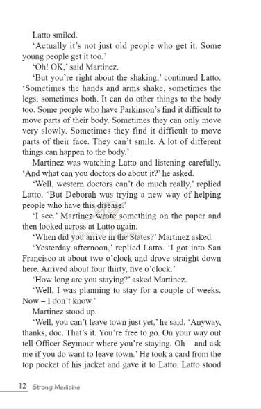 หนังสืออ่านนอกเวลาภาษาอังกฤษ เรื่อง Strong Medicine (ระดับ 3) +CD Strong Medicine (English Reading: Level 3) +CD