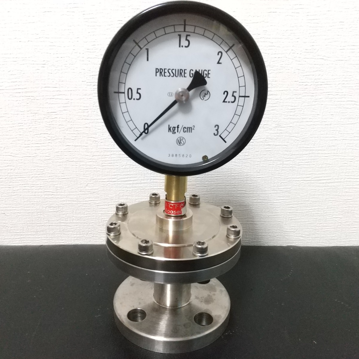 Diaphragm Seal Type Pressure Gauge : BE10-131 ３kgf/ NAGANO KEIKI