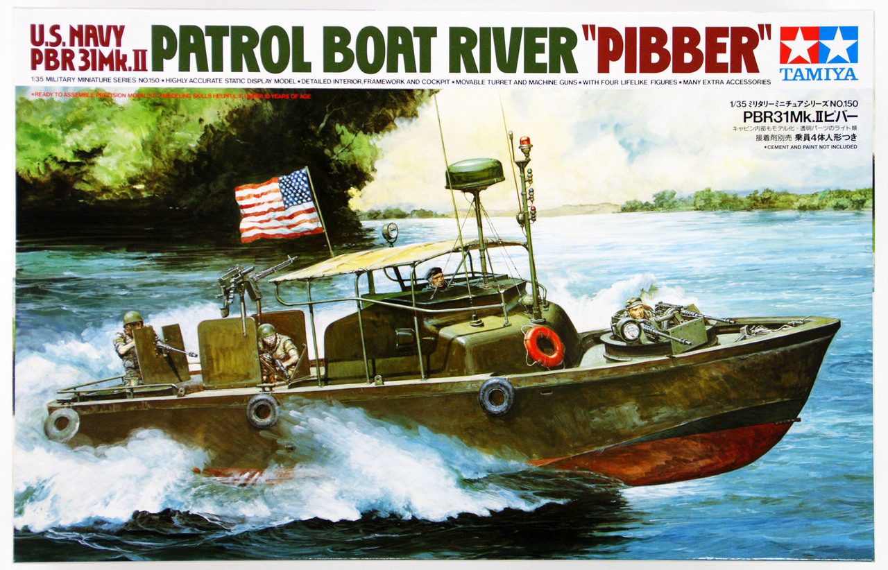 โมเดลเรือรบทามิย่า ขนาด 1/35 Tamiya TA35150 US NAVY PBR 31 Mk II "PIBBER"