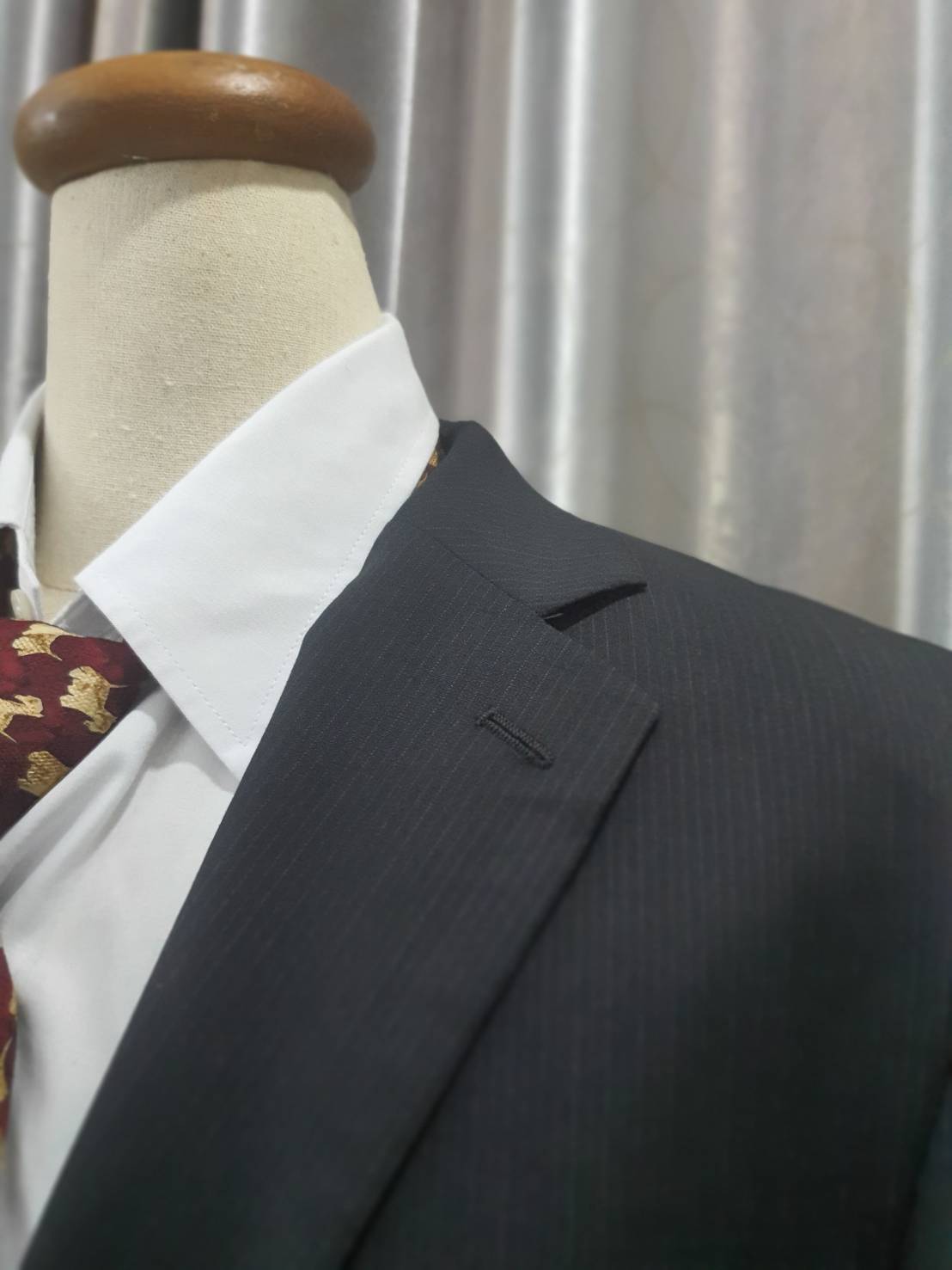 suit0096 เสื้อสูท สีดำ มือสอง อก 45 นิ้ว