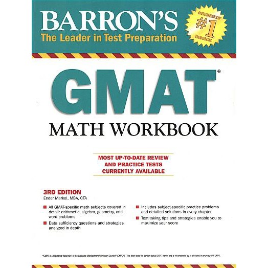 BARRON’S GMAT WORKBOOK (3ED) BY DKTODAY