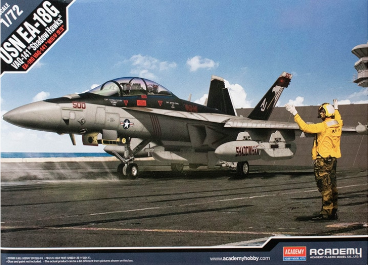 โมเดลเครื่องบิน Academy ขนาด 1/72 AC12560 USN EA-18G VAQ-141 Shadow Hawks