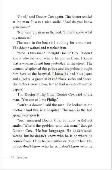 หนังสืออ่านนอกเวลาภาษาอังกฤษ เรื่อง John Doe (ระดับ 1) + CD John Doe (English Reading: Level 1) + CD