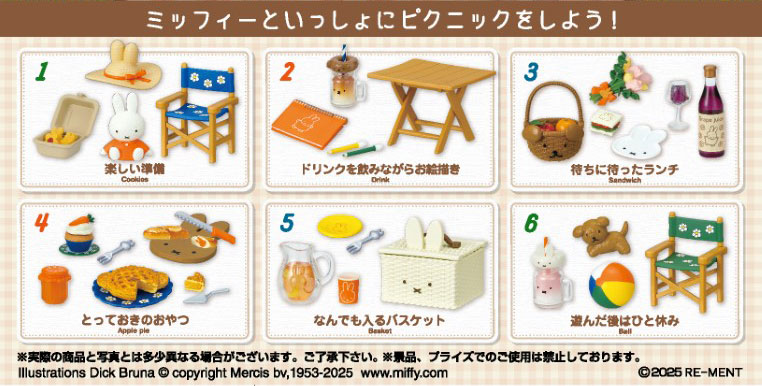 Picnic with miffy 6Pack BOX(Pre-order)