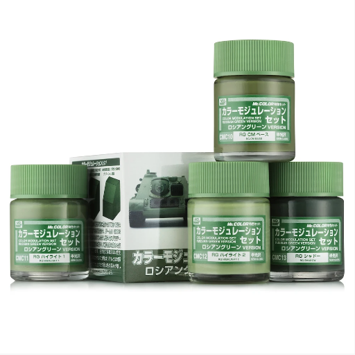 CS584 Mr.Hobby Color Modulation Set Russian Green