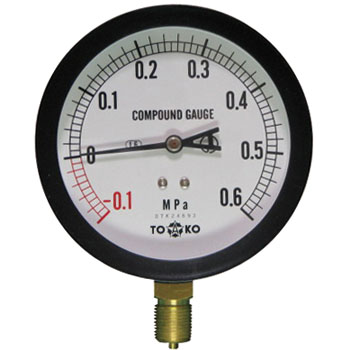 Compound Gauge : BL-AT3 / 8G 100 x 0.6MPa x -0.1MPa : TOKO