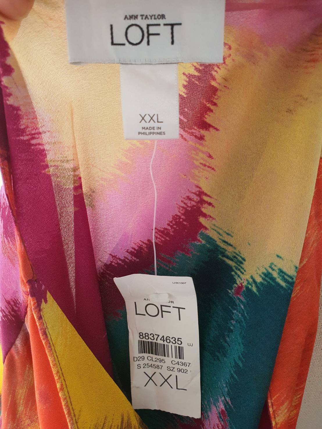 FF03920 เสื้อผ้าชีฟองหลากสี แบรนด์ ANN TAYLOR LOFT อก free-45นิ้ว