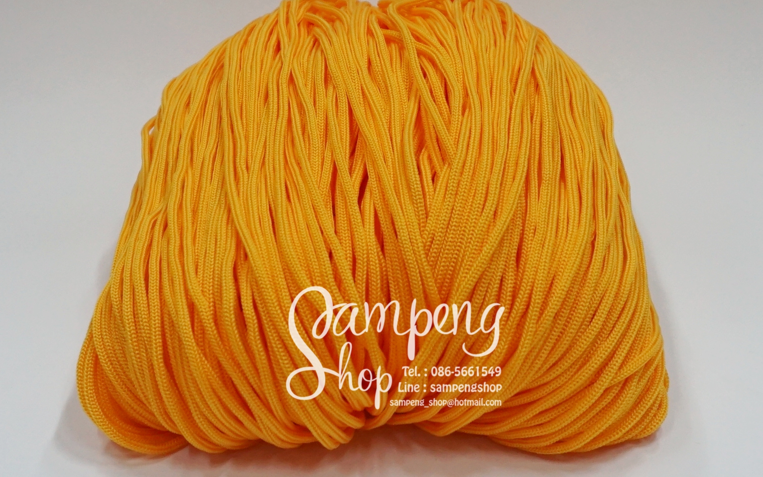 เชือกร่ม P.P. #6 สีเหลืองทอง (10เมตร)