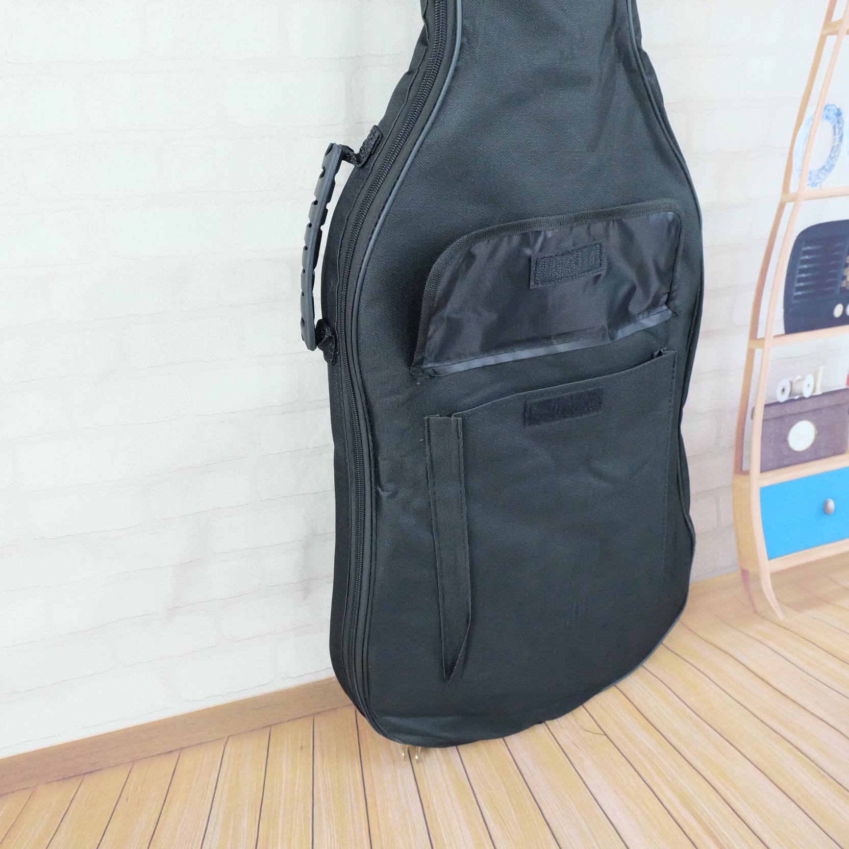 กระเป๋า ซอฟเคสกีต้าร์ เบส บุฟองน้ำ ผ้า Oxford คุณภาพสูง - สีดำ