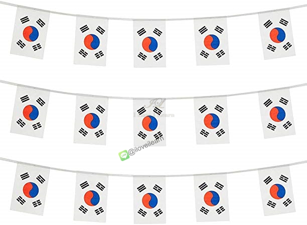 ธงชาติเกาหลี (ธงราวเกาหลี) 태극기 South Korea National Flag ธงชาติเกาหลีใต้ (ธงราวประเทศเกาหลีใต้) South Korea Flag Small Flag Decoration South Korea Small Flag ธงชาติประเทศเกาหลีใต้ สำหรับประดับตกแต่งในงาน ตกแต่งสถานที่ ราคาถูก