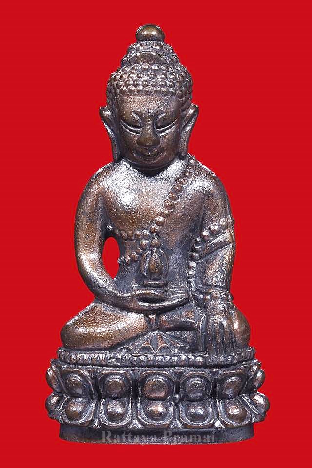 พระกริ่งเทียนตี้ ครูบากฤษดา วัดสันพระเจ้าแดง จ.ลำพูน เนื้อสัตตะธาตุ (องค์ที่3)