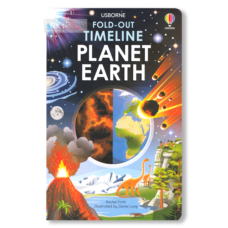USBORNE FOLD-OUT TIMELINE OF PLANET EARTH BY DKTODAY